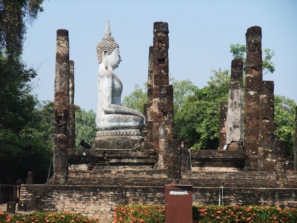 Sideview of Wat Sra Si