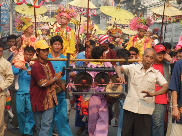The colourful procession