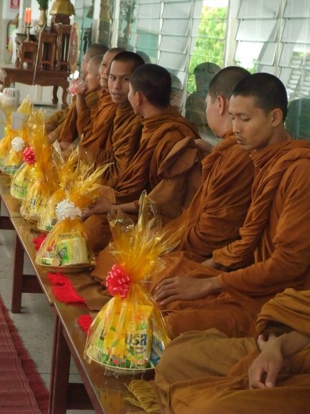 Offerings to the monks