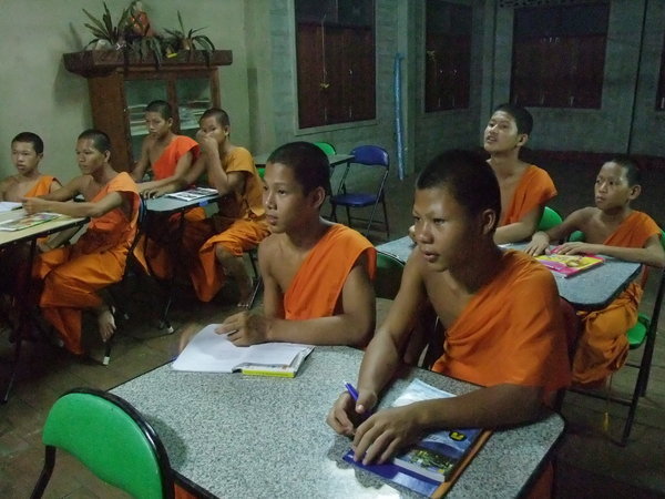 Teaching the monks English