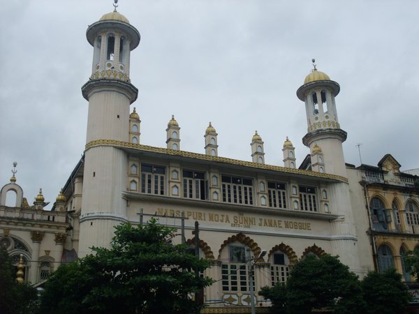 Mosque located in the Chinese and Indian quarters