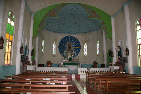 Inside Kalaw's Catholic Church