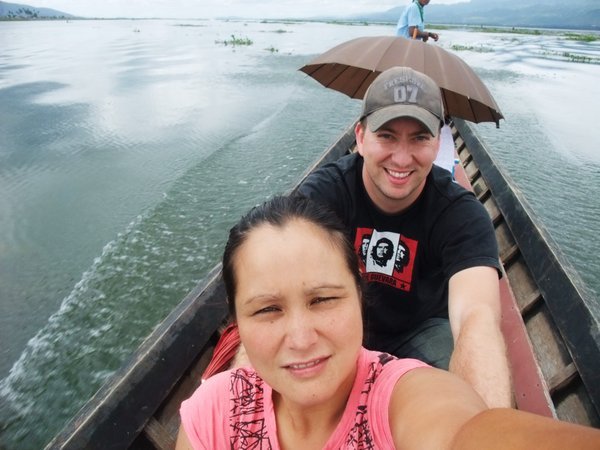 Matt and I on our boat ride around Inle