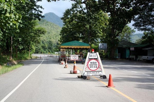 One of the many checkpoints along the Thai-Burma border