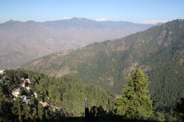 The view from the top of Mussoorie