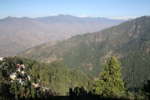 The view from the top of Mussoorie