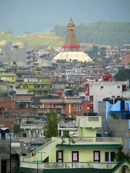 Bodhnath and Kathmandu valley view