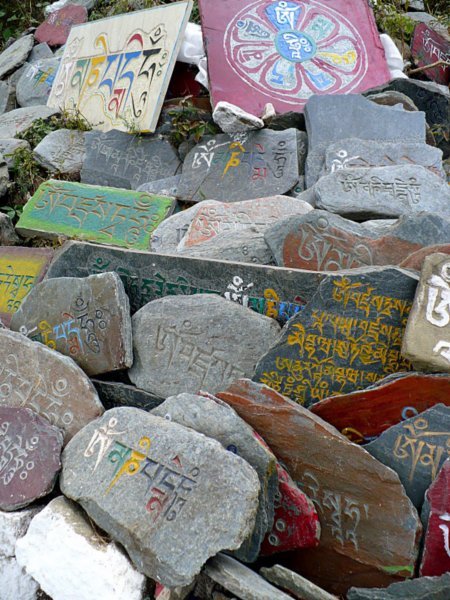 tibetan prayer stones