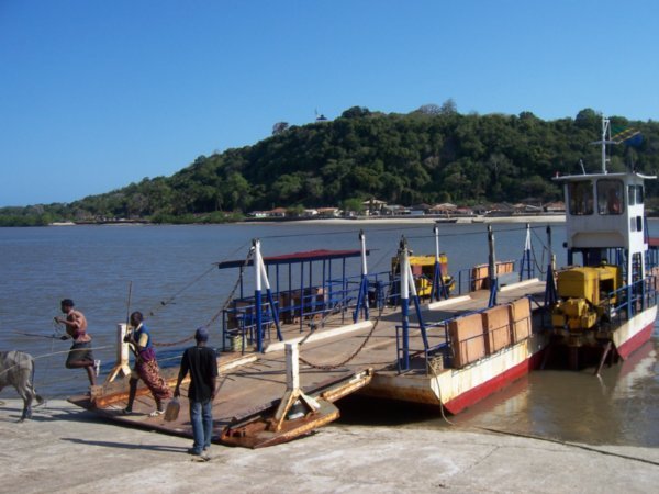 Ferry across the river, Pangani