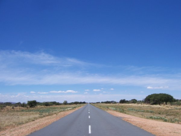 A road in Botswana