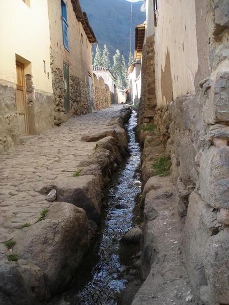 Incan road in Ollantaytambo