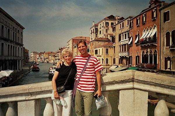 Mom and me in Venice