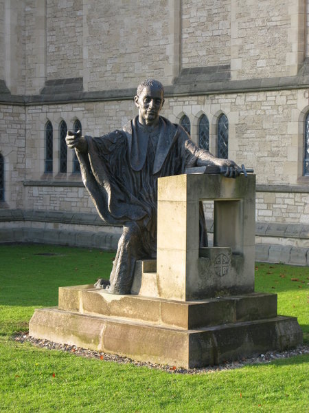 Statue of St Benedict in the Grounds