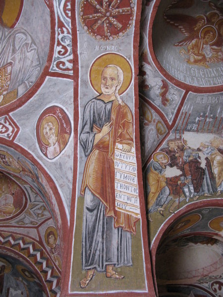 Cave Biblical Paintings in Goreme