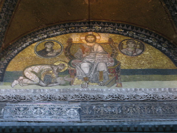 Fresco in Hagia Sophia