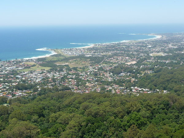 view over Wollongong