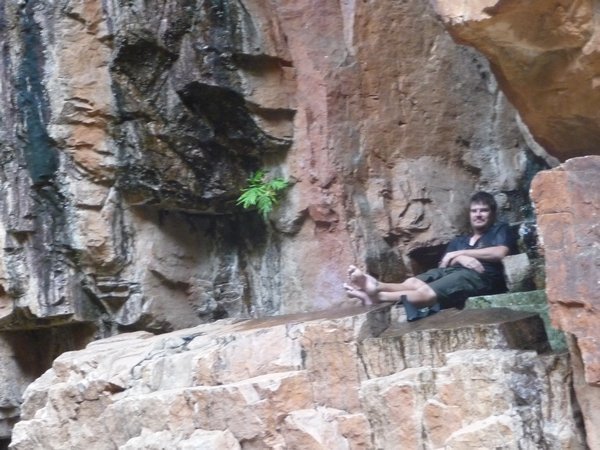 phil chilling at emma gorge