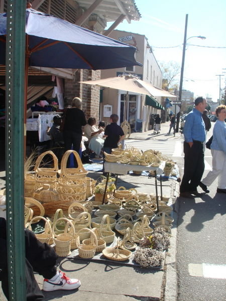 Gullah Baskets at Market