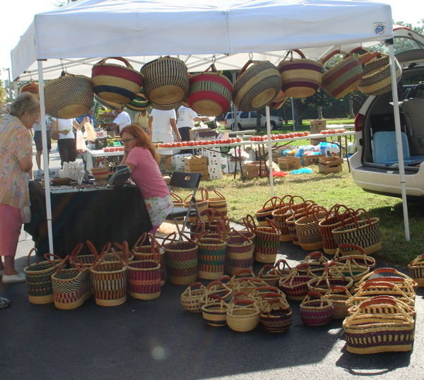 Basket Vendor Farmer's Market