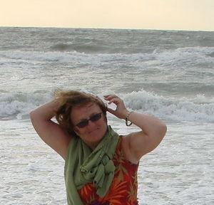Joanne in the Wild Wind, Marco South Beach, Gulf of Mexico