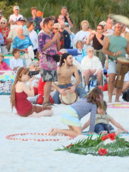 Siesta Key Drum Circle - All Ages Dancing With the Hippies!