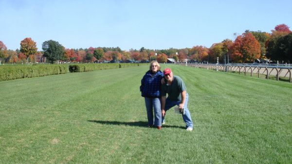 Us on the Turf Course at Saratoga