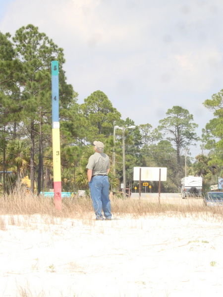 Wes and the Hurricane Surge Marker