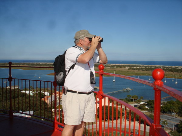 Wes at Top of St. Augustine Lighthouse