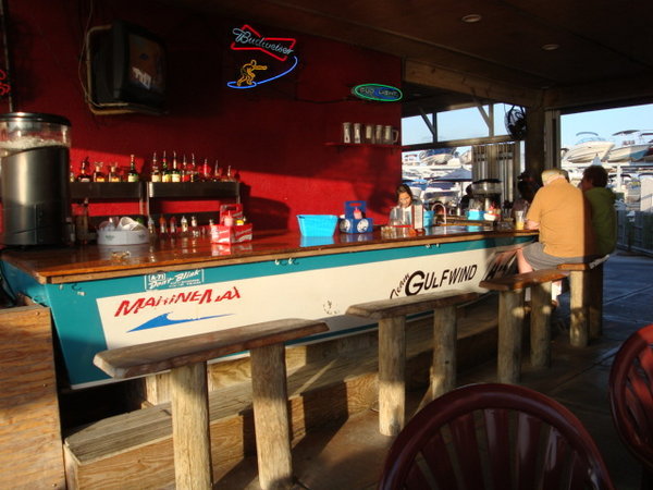 Best Re-use of Your Old Boat.  Make a Bar!