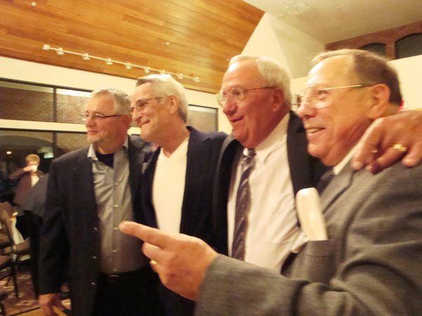 Wes and Buddies at 50th HS Reunion