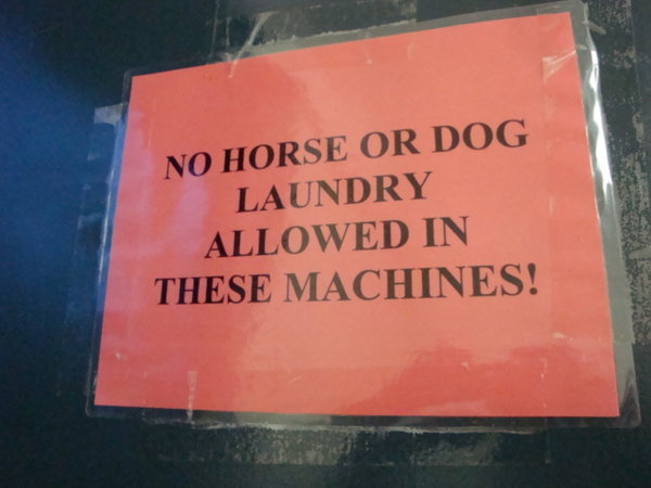 Laundry Sign - You know you are camping in Kentucky Horse Park!