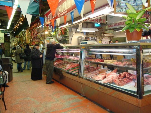 Meat Market Inside Arthur Ave. Retail Market