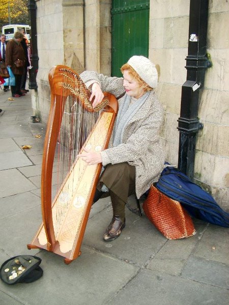 Harp Busker, Dublin
