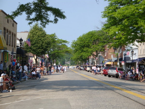 Northport - Waiting for the Memorial Day Parade