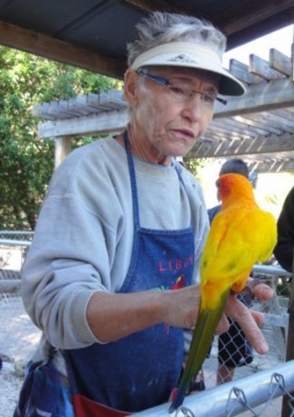 Libby, The Bird Lady of Periwinkly Park