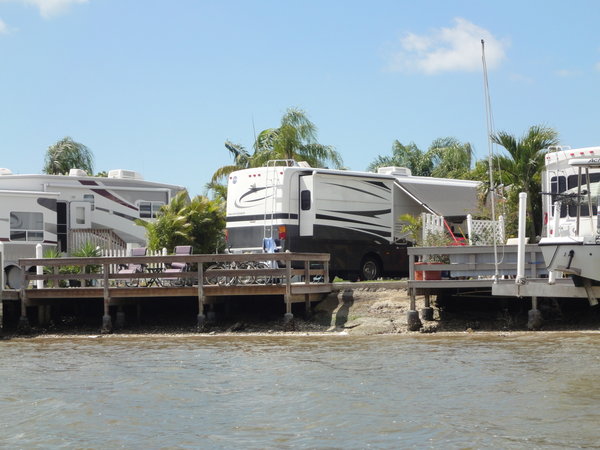 Our RV and Dock from Capt. Rapps Boat