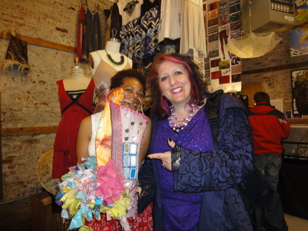 Our Hostess, Lisa, & a Fab Fabric Artist