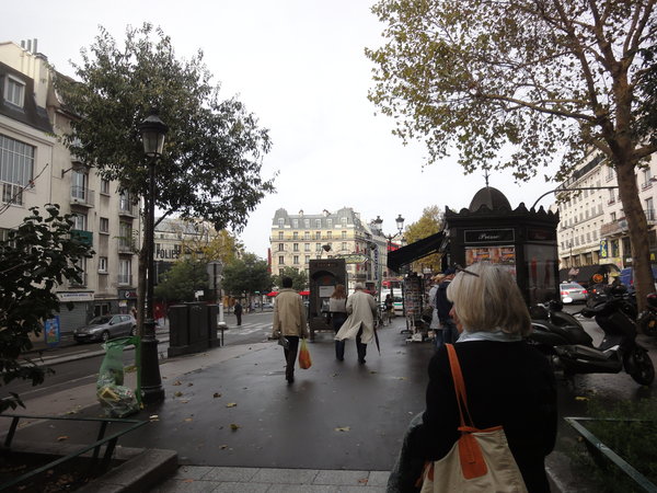 Walking to the Pigalle Metro Station