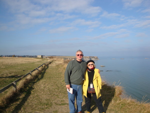 Wes and Joanne at Omaha Beach