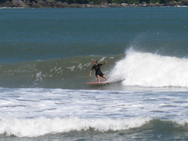 Surfing on MAresias beach