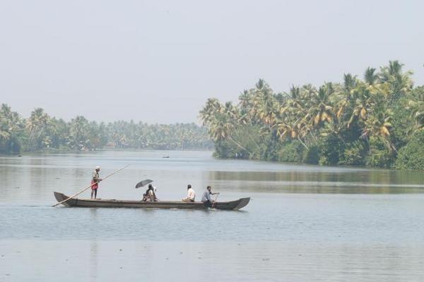 Kerala Backwaters -- Fisherman