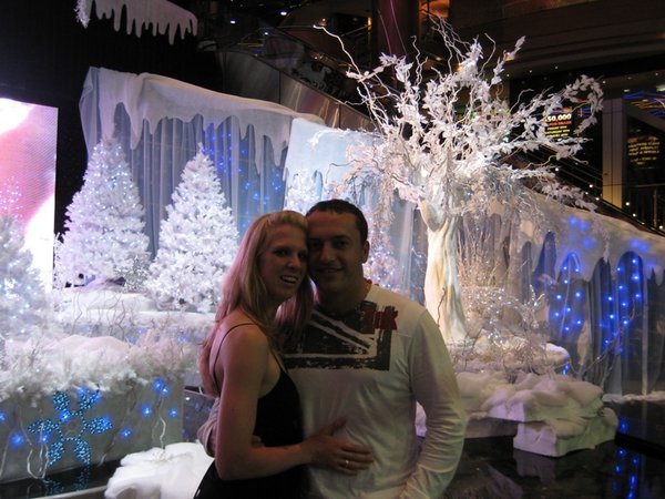 Erin & Zafer at the Casino