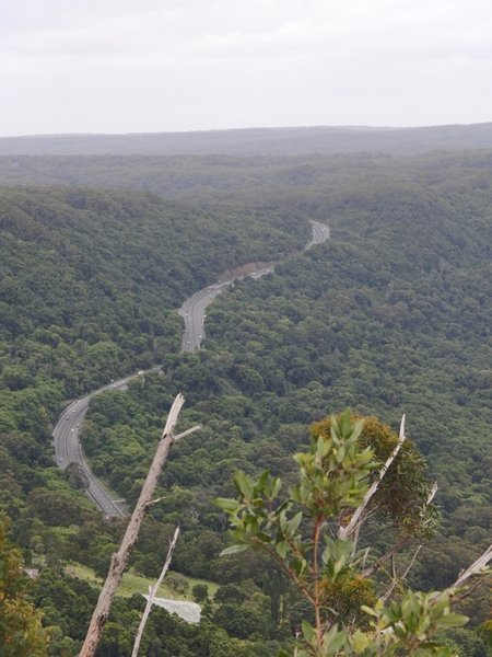 The road out of Woolongong, little twisty