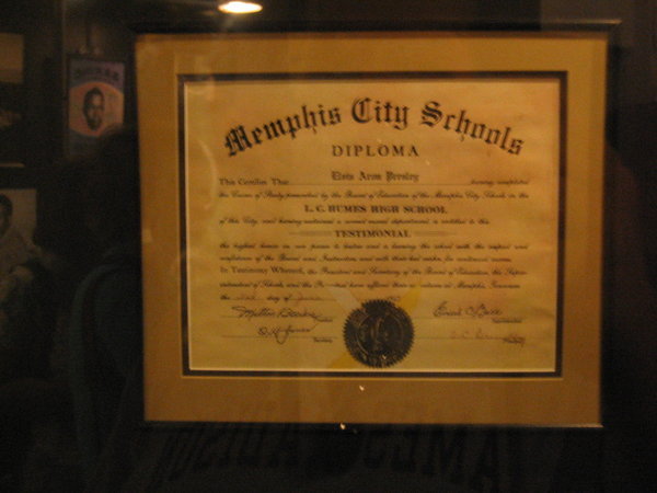 Elvis' High School Diploma
