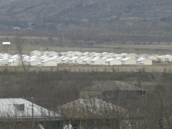 Refugee camps outside Tbilisi from South Ossetia