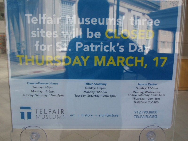Closed on St. Patrick's Day
