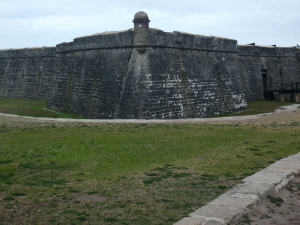 Castillo San Marcos outside wall