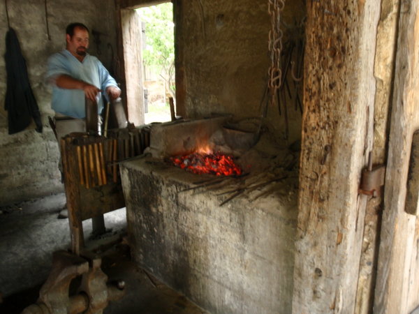 Blacksmith's shop at the Colonial Spanish Quarter