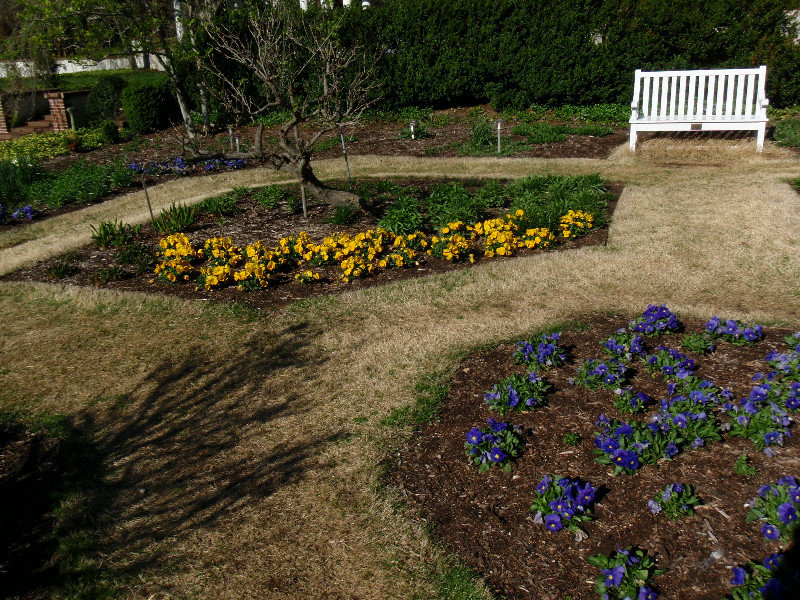 Formal gardens flowerbeds