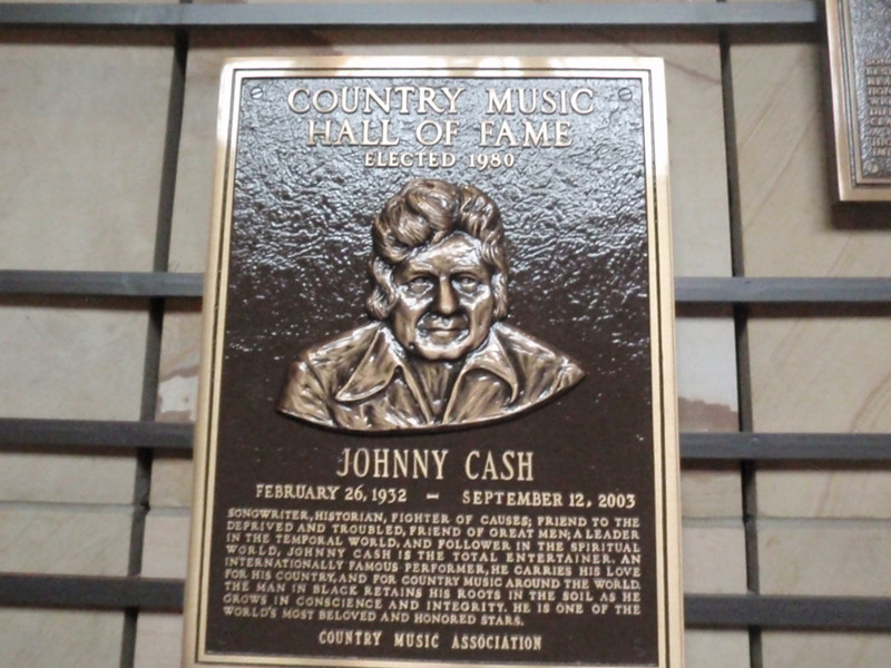 Johnny Cash Plaque